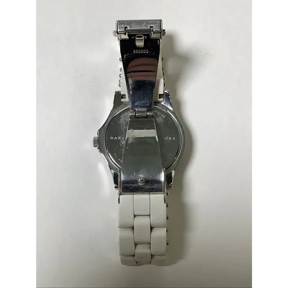Marc by Marc Jacobs Stainless Steel Glitz Crystal Bezel Quartz Watch F16-30